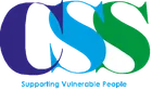 CSS logo with blue and green letters and the tagline &ldquo;Supporting Vulnerable People&rdquo;